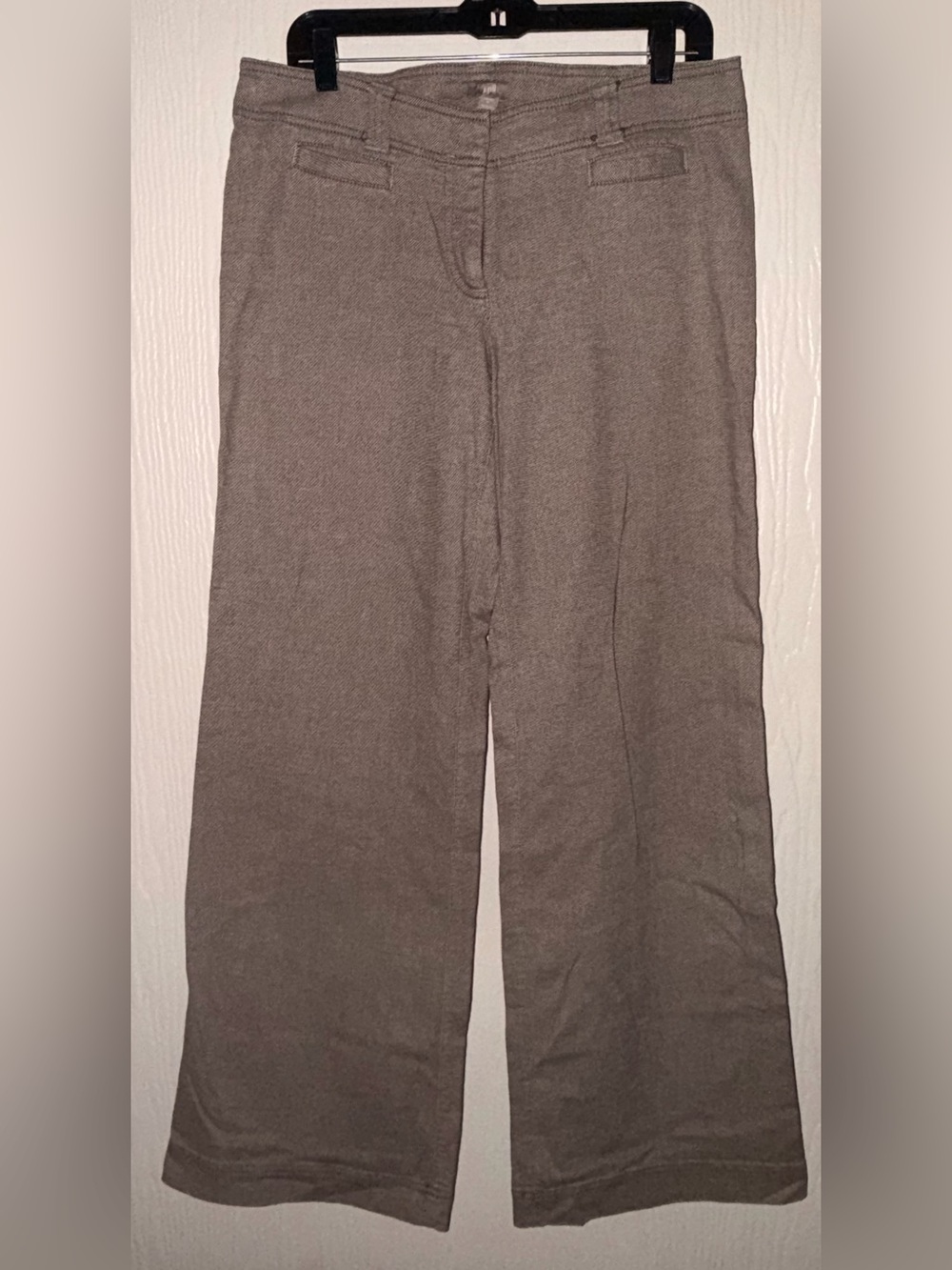 J.Jill Wide Leg Heather Brown Dress Pants